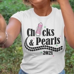 Chucks and Pearls Tee #2
